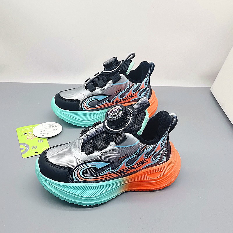 27-31 Tales de piel de niños invierno más grueso zapatos para niños 2023 nuevos zapatos para niños ociosos diarios