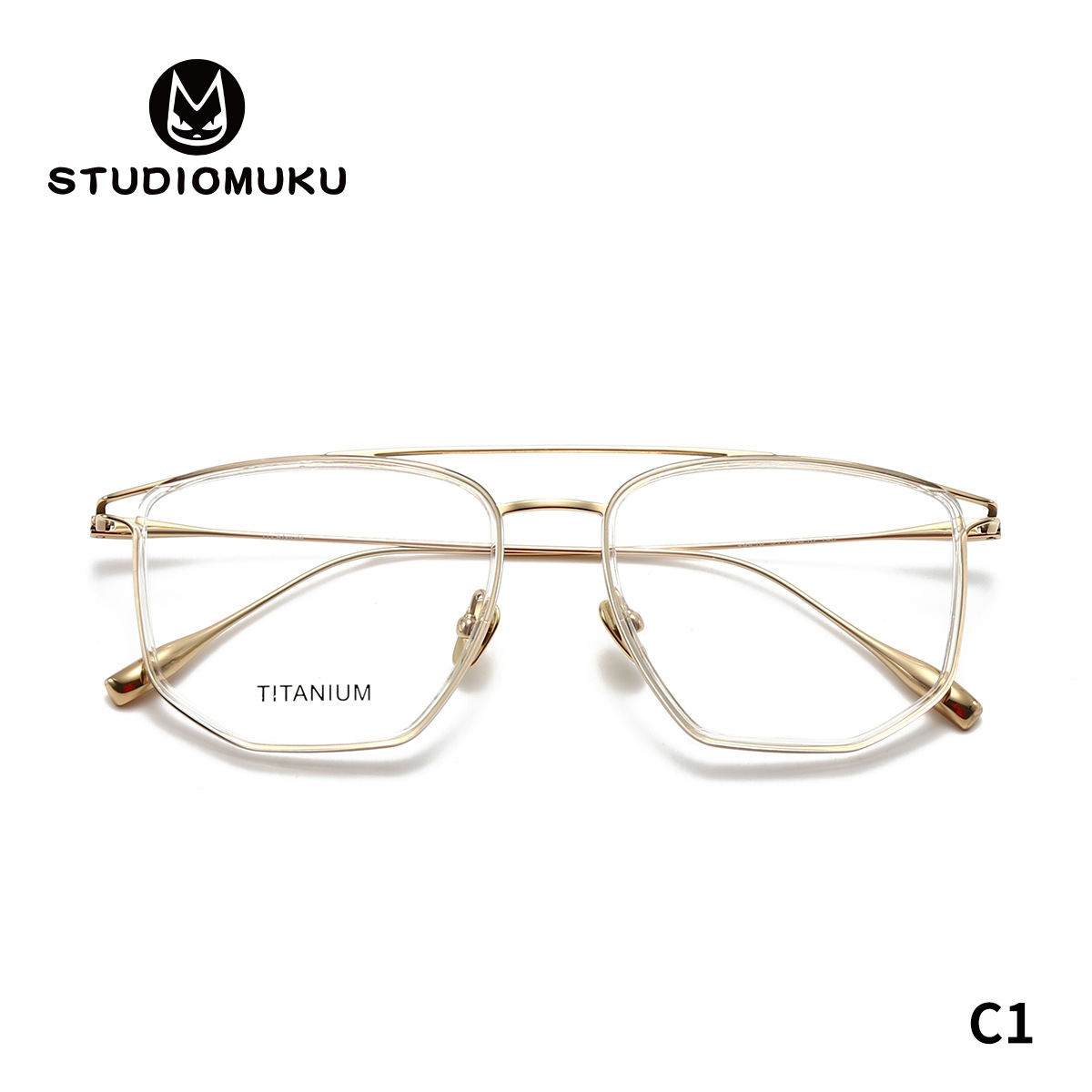 Gafas de doble haz de simple gusto y estética para satisfacer la comodidad de los magnates de la moda, monturas de gafas, monturas de gafas