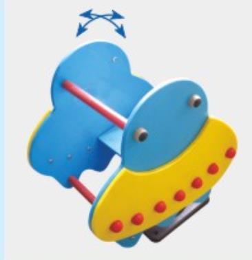 Caballo de Troya al aire libre caballo mecedora para niños individuales y dobles primavera de dibujos animados sacudiendo Yaole instalaciones de entretenimiento Balancín comunitario multifuncional