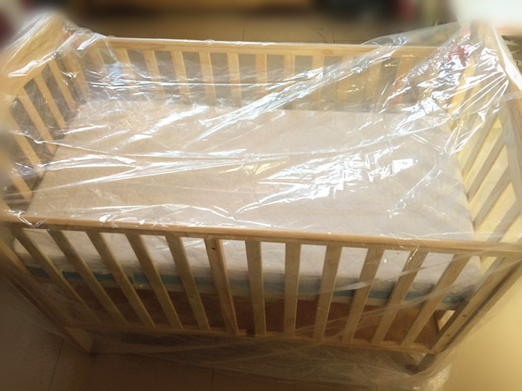 No. Cama para niños cubierta de polvo bolsa de plástico PE cubierta de cama bolsa de almacenamiento movible bolsa de embalaje a prueba de agua a prueba de humedad