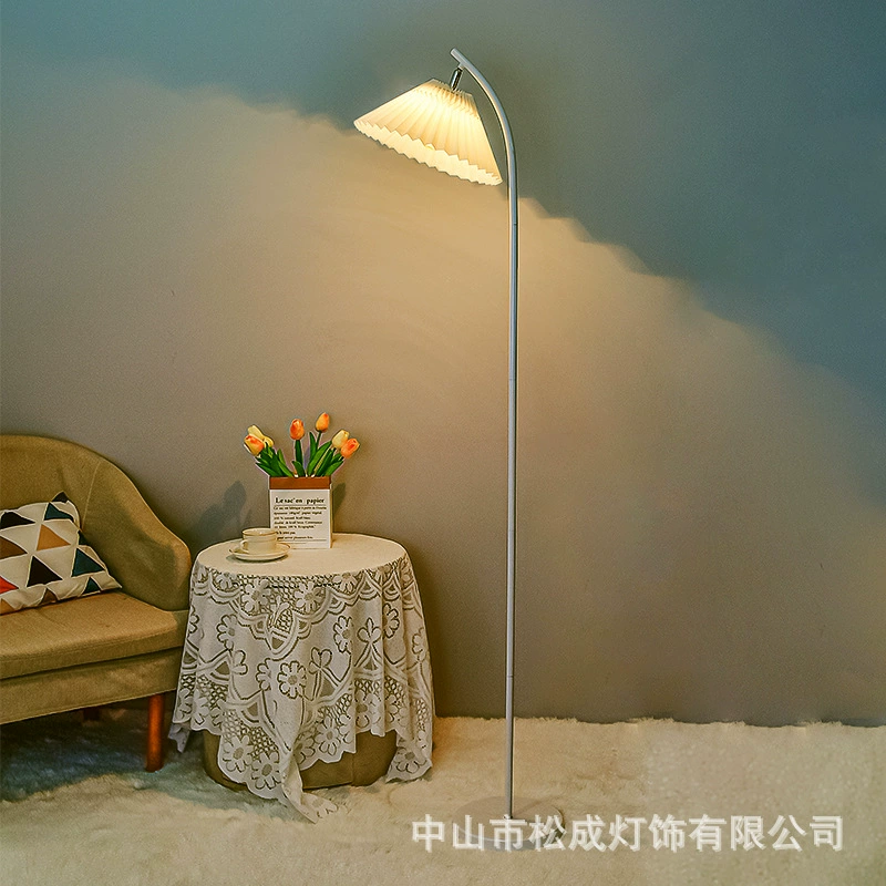 Floor lamp — modern minimal lantern, eye‑protection diffused light, adjustable color/brightness