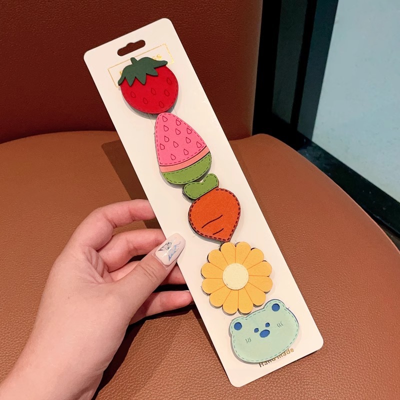 Niños velcro pegatinas de cabello para bebés lindos no dañados pegatinas de frangeo frente lateral broche de sudor broche de cabello