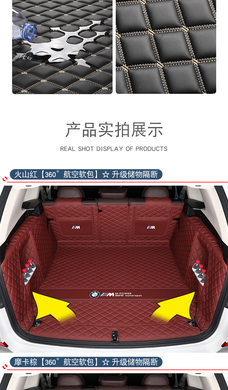 Suitable for Bmw x3 Trunk Mat Fully Surrounded 2023 New Bmw ix3 Rear Trunk Mat Decorative Supplies