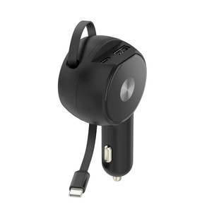 75W high power three-in-one telescopic line multi-function 60w super fast charge PD30W cable car charger