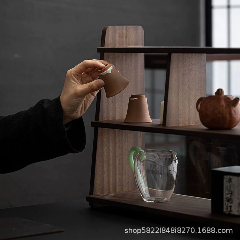 Table tea set, storage system, tea cup, teapot, stand