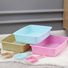 Factory direct pet cat sand pot plastic basin cat toilet cat litter open cat sand pot pet supplies wholesale