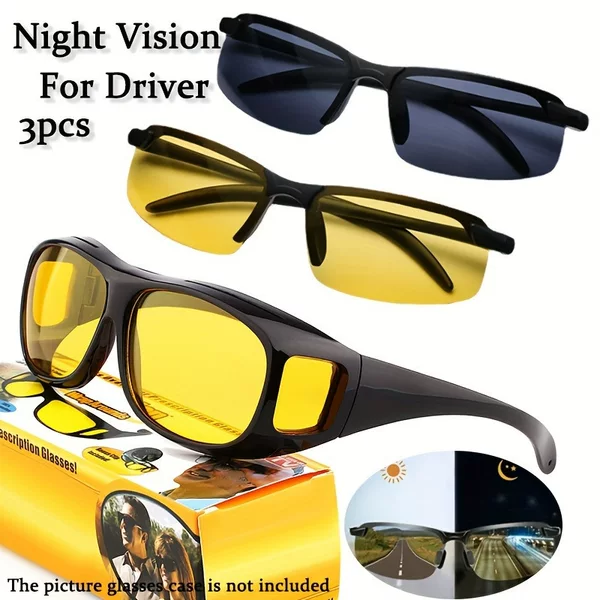 Cross-Border Best-Selling Protective Glasses, Outdoor Cycling Frame Glasses, Multi-Functional Day and Night Dual-Use Night Vision Goggles, Goggles