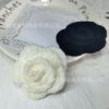 Plush wool weave Flower coat patch Sternum Button clothing Fur Ball Gray three-dimensional Flower Cloth sticker