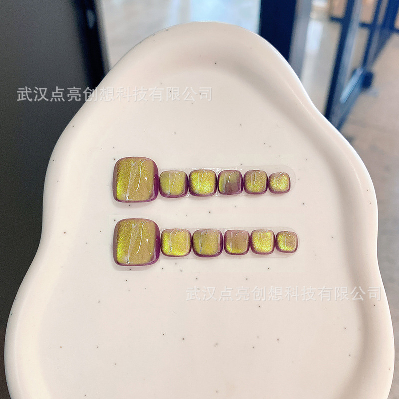 (Original) Hand-worn Armor Magic Color Purple Dreamy Summer Feet Nail Art Niche Personality White Feet Wear Armor