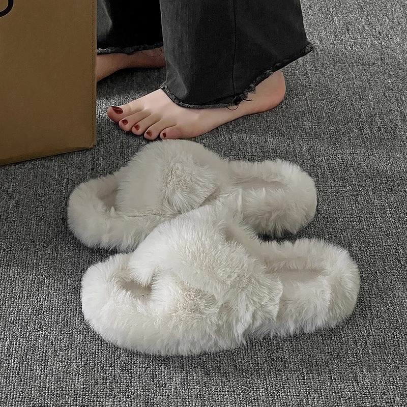 [크로스-두꺼운 바닥 4CM] 흰색