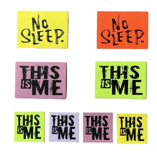 New Art Font 3D Printing Glue Printing Clothing Decorative Pairing Printing Fabric Labels Patch DIY Sticker