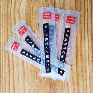 Spot soft film clothing thermometer washable down jacket thermometer LCD color garment accessories thermometer paste