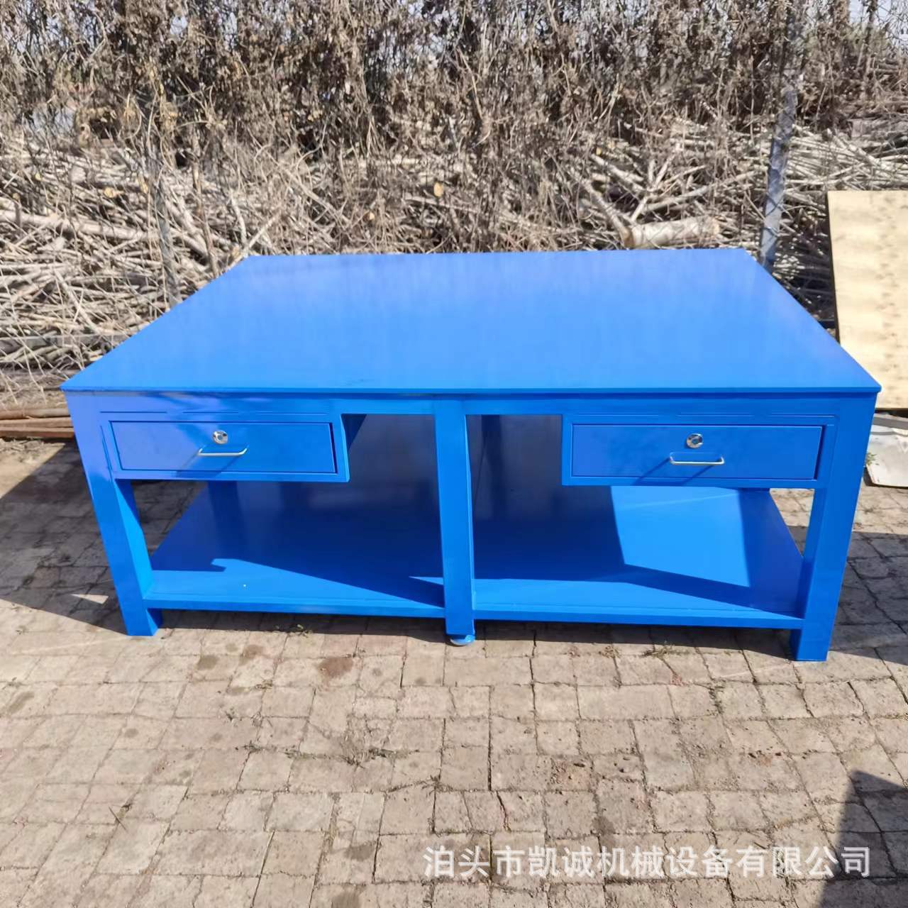 重型钳工工作台焊接台钢板台面实验桌可上磨床加工铸铁平板加厚