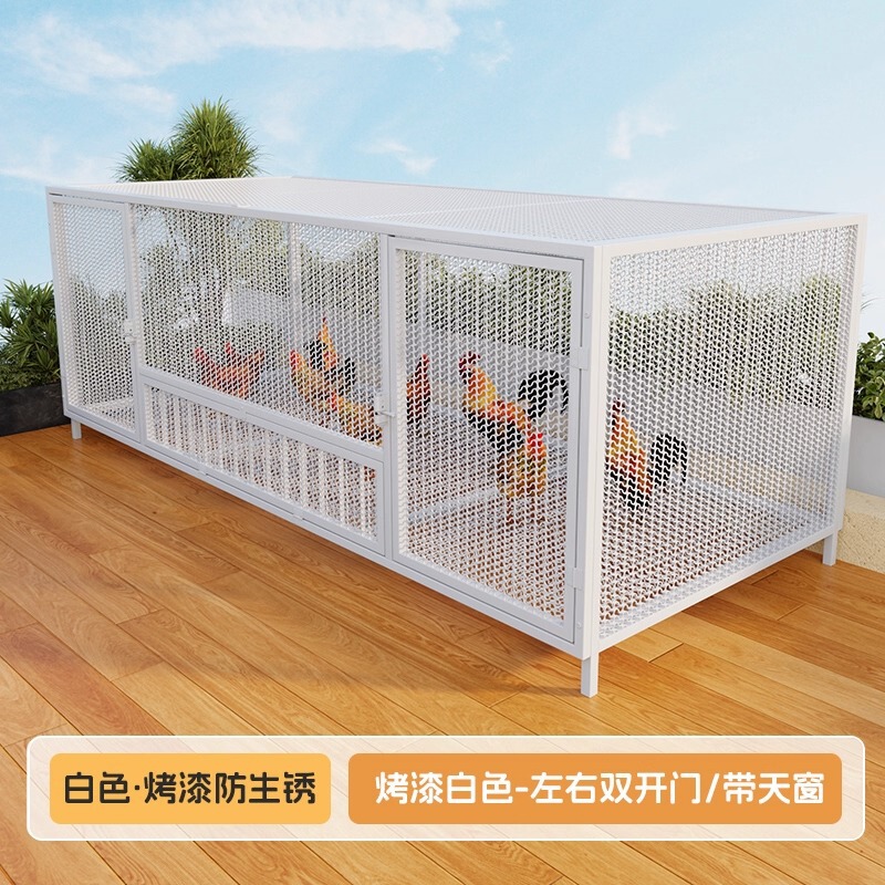 鸡笼子家用室外大号防雨农村加厚加密自动清粪铁丝网兔鸭养殖禽笼|undefined