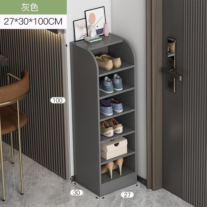 Zapatero simple hogar pequeño mini ahorro de espacio sala de estar estante de almacenamiento puerta esquina gran capacidad estrecho vertical zapato rack