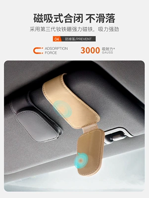 Car Glasses Clip/Bill Clip Visor Storage Box, Car