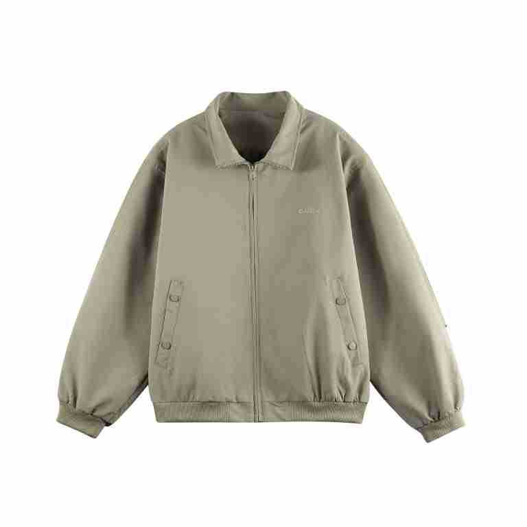 Atborder 2025 Autumn Japanese Style Trendy Turn-Down Collar Coach Jacket with Small Embroidery Casual Workwear Jacket for Men Trendy