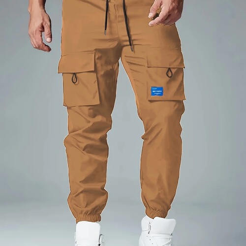 Men's Work Pants Exclusive American Euro Size Amazon Tm Shein European Casual Pants Black Yellow