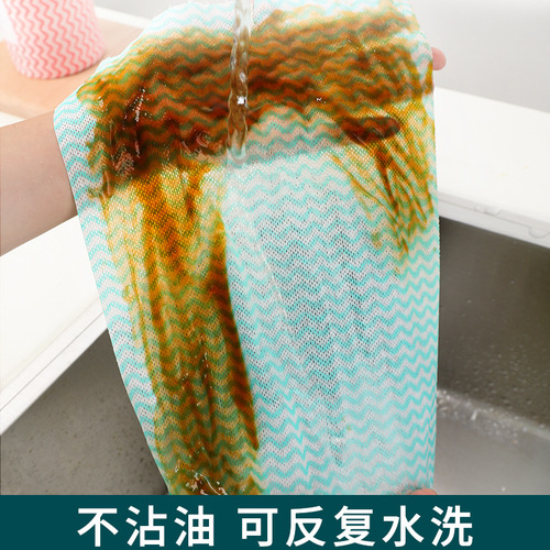 Disposable lazy wiping cloth home supplies non-woven paper kitchen paper washable dry and wet two-use thick dishwashing cloth