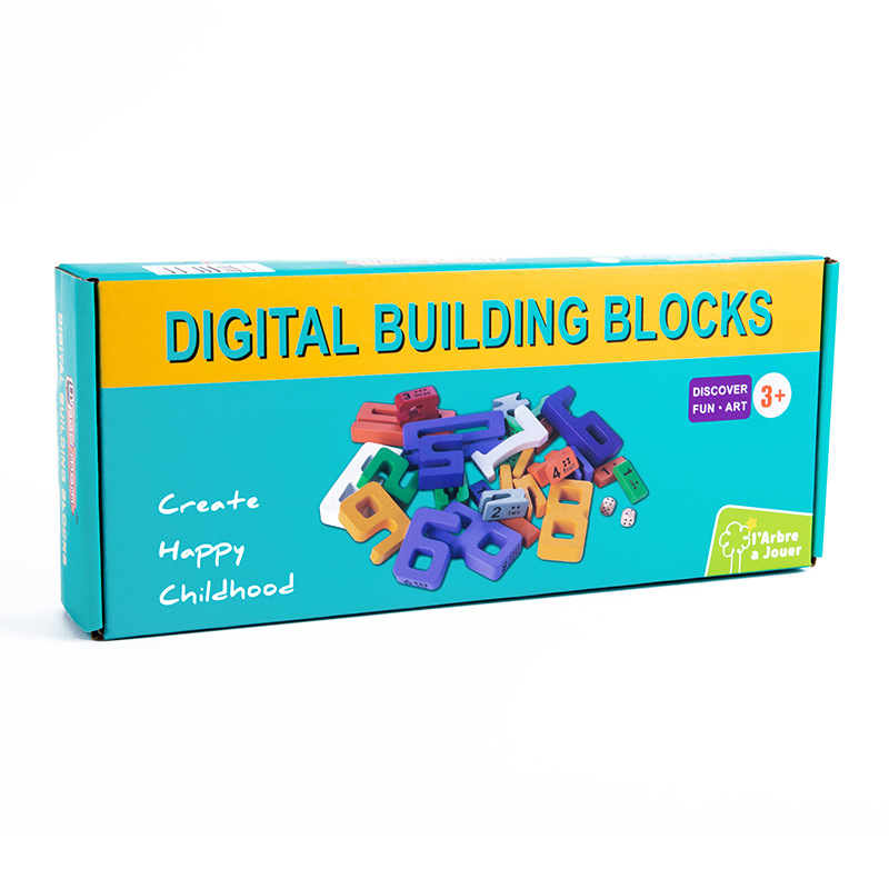 Juego de bloques de color-Números-0.95kg