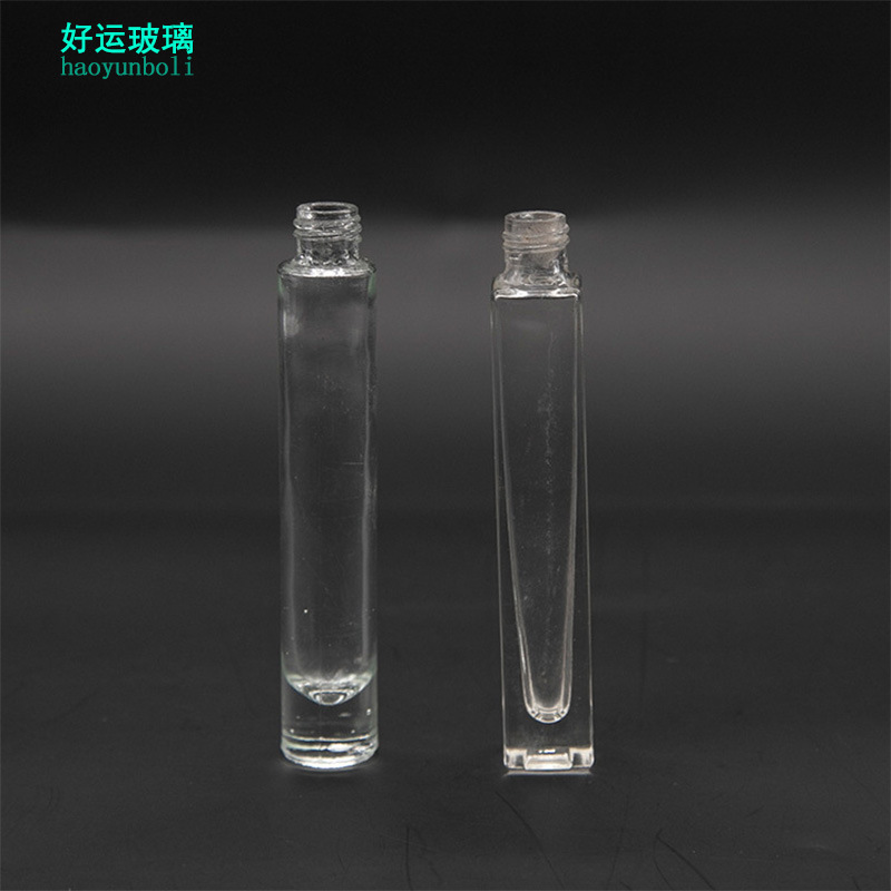 现货10毫升长透明玻璃加厚不易破好运玻璃加工香水瓶玻璃瓶用途
