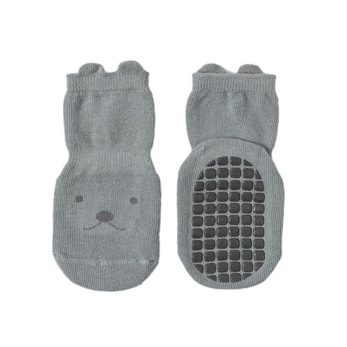 Baby floor socks for indoor use, autumn/winter combed cotton socks with breathable, non-slip soles—perfect for keeping little feet cool; ideal early-learning sock sets for toddlers.