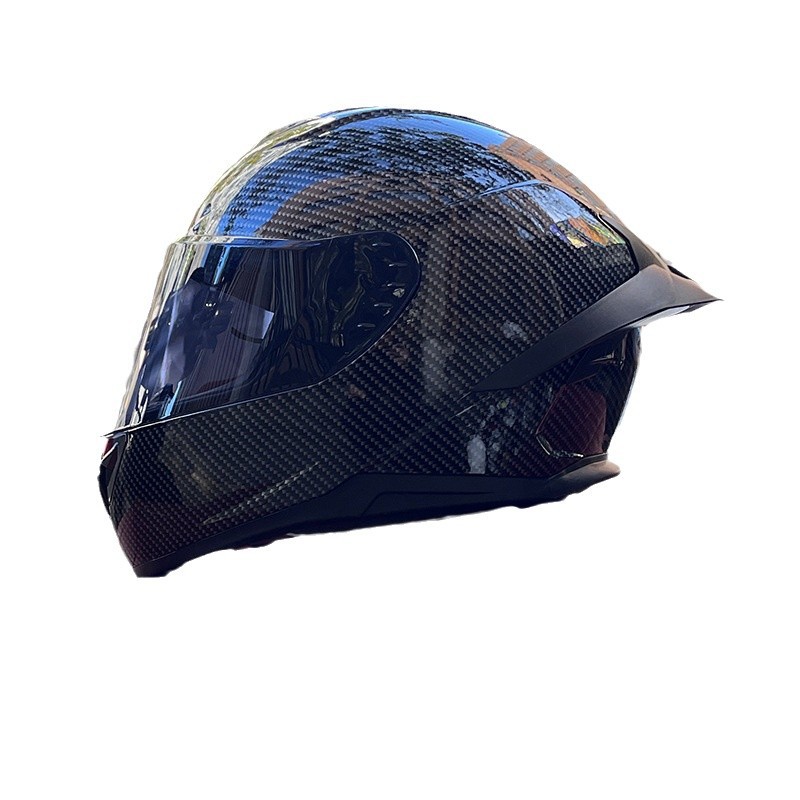 Nueva certificación estándar nacional motocicleta casco completo casco neto Bluetooth hombres y mujeres personalidad de verano cuatro estaciones cola grande pareja corriendo