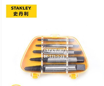 史丹利工具断丝断头螺丝螺栓取出器5件组合套装工具94-171-1-23