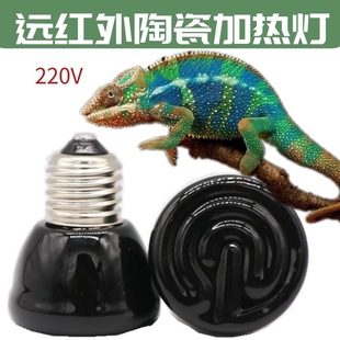 Lizard crawler supplies infrared pet far infrared ceramic heating lamp 50mm heating lamp crawler lamp pet climbing lamp