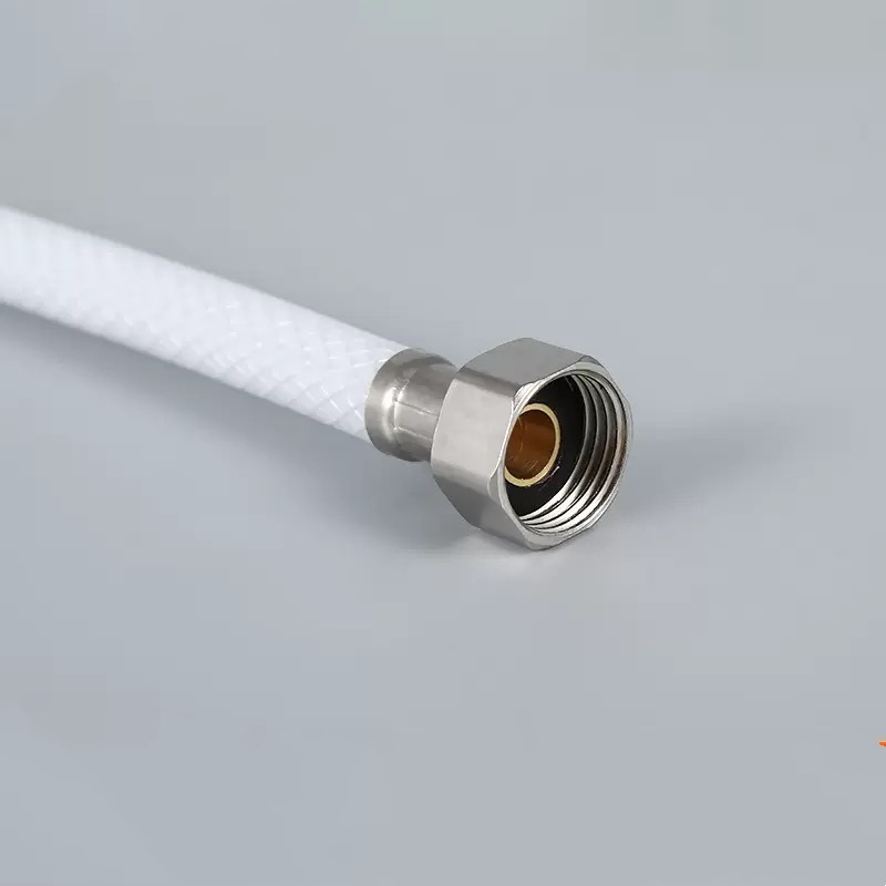 Manguera de entrada de agua de alta presión de doble cabeza de 4 puntos tanque de agua de inodoro PVC tubo de conexión de agua fría de plástico tubo de entrada de agua de comercio electrónico transfronterizo