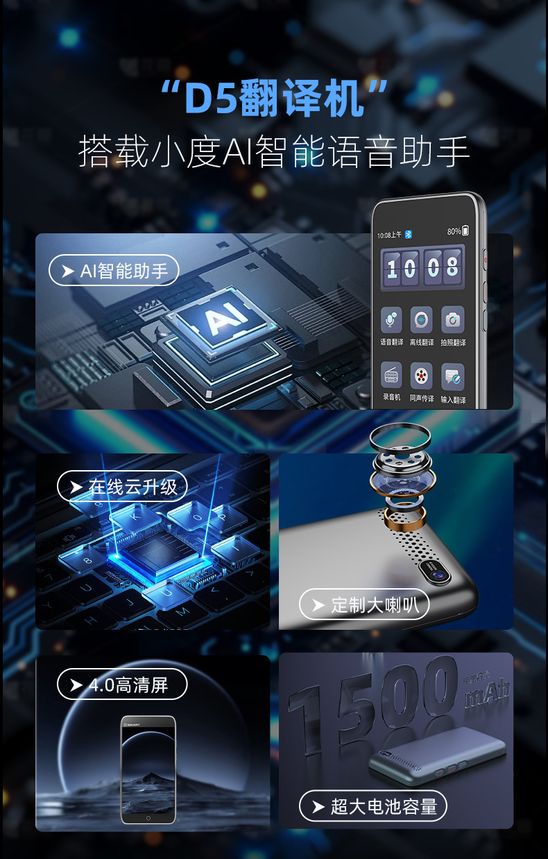 Business-specific offline translator, photo translation, AI automatic intelligent voice translation, cross-border global details Picture