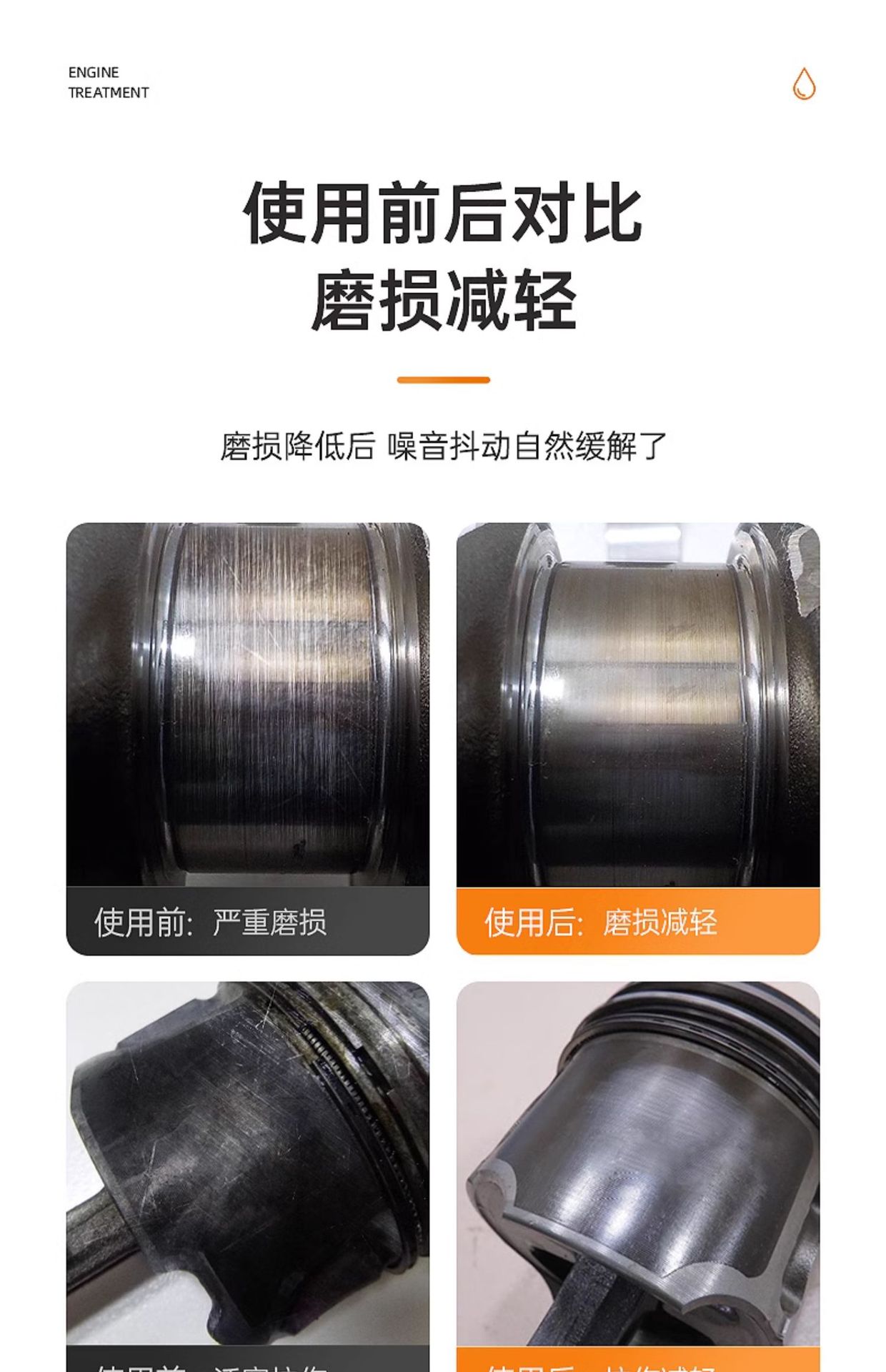 Suitable for Car Anti-Wear Protective Agent, Car Engine Repair Agent, Noise Reduction and Vibration, Powerful Treatment of Burnt Oil Essence