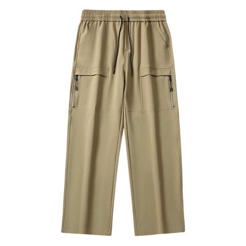 Pantalones casuales deportivos Pantalones rectos de otoño para hombres pantalones sueltos de múltiples bolsillos nuevos monos de carga pantalones largos para hombres moda para hombres