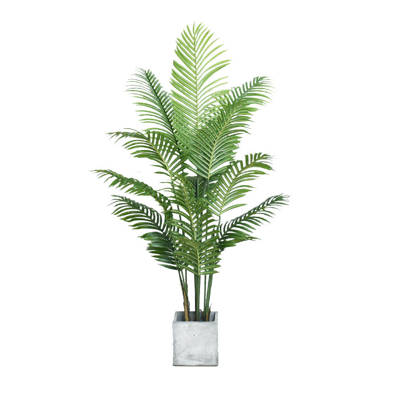 模擬緑の植物、高級なアマゾンの植物、鉢植えの植物、自宅のリビングルームの装飾品、床置きの屋内人工木の緑の植物|undefined