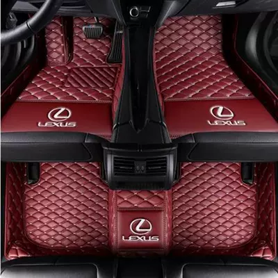 Suitable for Lexus nx200: Modelə uyğun ayaqaltı - single-layer-leather-burgundy
