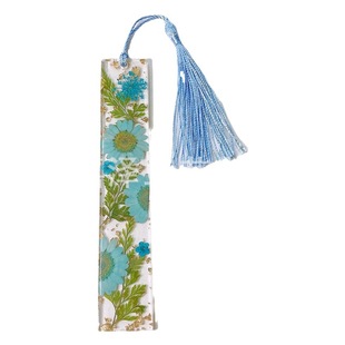 Spot creative dried flower bookmark real flower glue manual real flower resin Crystal bookmark custom business gifts