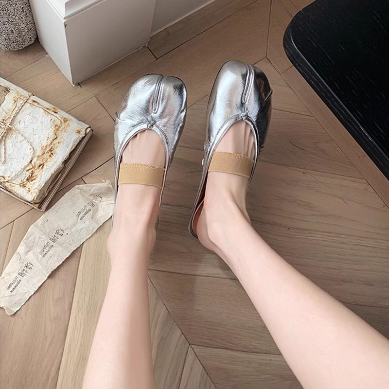Grava Ma Yingli, señora ~ piel de oveja, zapatos de zapatos de zapatos de ballet, zapatos de piso plano.