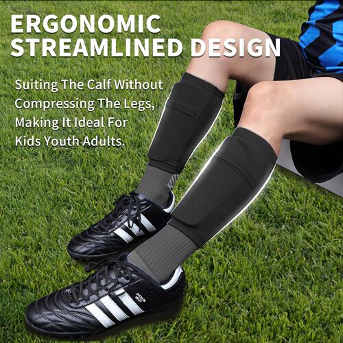 Cross-border shin guard sock set two-piece football plug guard adult and youth shin and foot guard sports suit