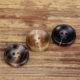 Workwear style light brown four-eye bowl resin button dark coffee black high-end men's suit windbreaker jacket buckle