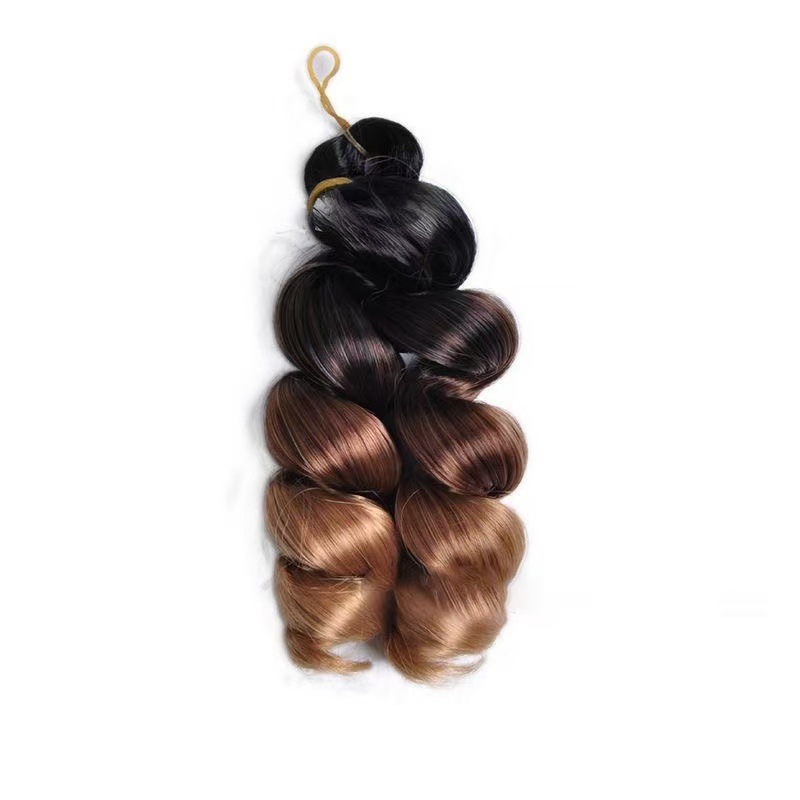 Fábrica directa de 12 pulgadas French Loose Curl Crochet Hair nuevo estilo de cabello de crochet africano
