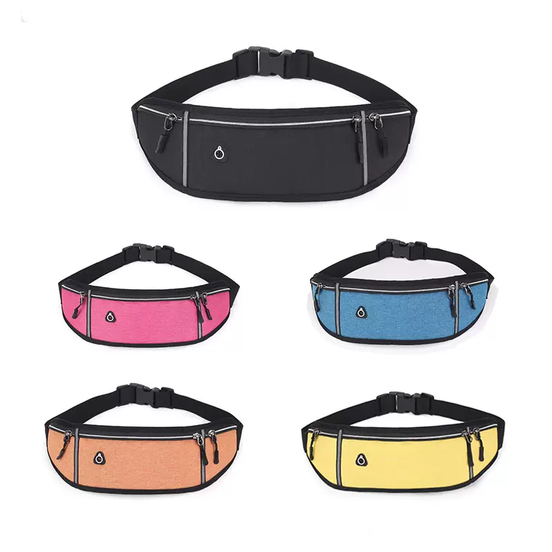 户外多功能运动腰包男牛津布防水贴身隐形跑步手机包斜挎包潮