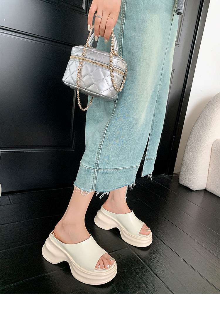 Dép sandal xỏ ngón đế bệt nữ phong cách trẻ trung, mũi hở, đế dày êm chân — màu đen, màu trắng ngà, bạc chi tiết 23