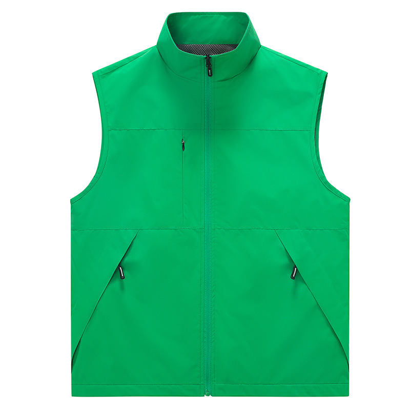 2026 New Spring and Summer Lightweight Vest for Men and Women, Outdoor Sports Running Vest, Solid Color Stand-Up Collar Vest 2026 New Spring and Summer Lightweight Vest for Men and Women, Outdoor Sports Running Vest, Solid Color Stand-Up Collar Vest