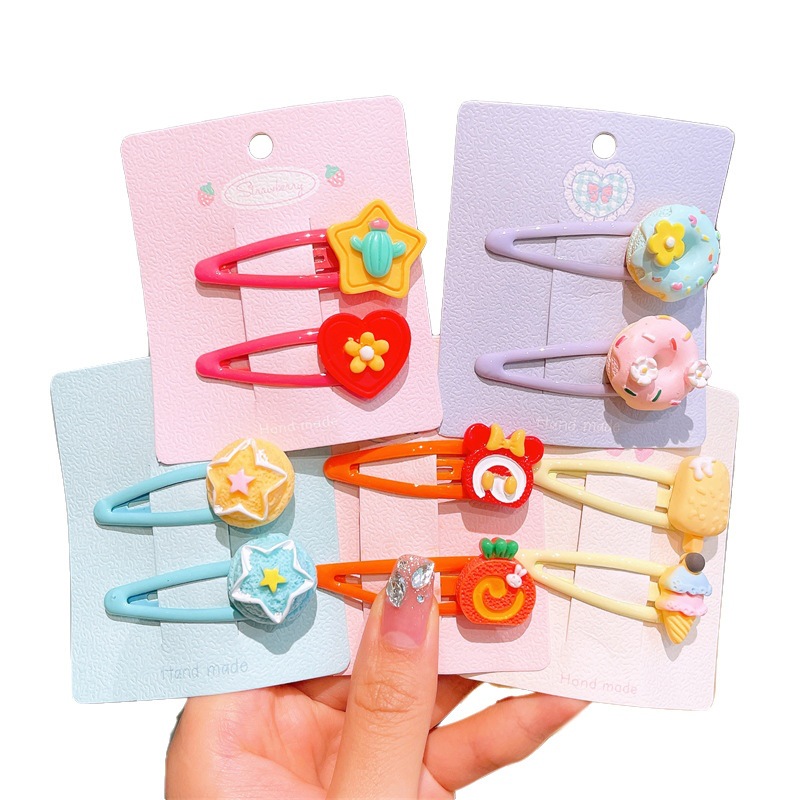 Corea del Sur accesorios para el cabello de los niños BB clip tarjeta pelo roto bebé flequillo clip lateral tocado niña horquilla accesorios para el cabello Niña