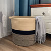 Cotton rope manual weave Laundry basket Dirty clothes basket circular Storage basket Home Furnishing decorate Simplicity ins Cotton rope basket