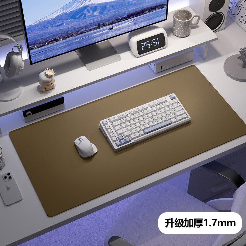 マウスパッド超巨大防水汚れ防止puレザーテーブルパッドオフィスデスクトップノートブックキーボードパソコンデスクマット高级感|undefined