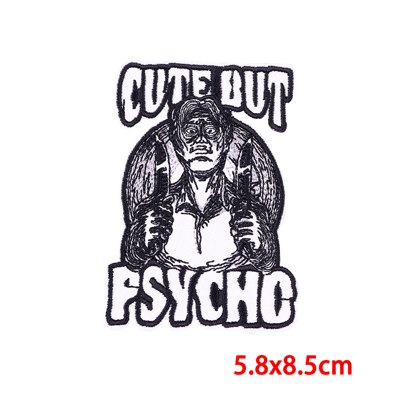7g Weight Clothing Sticker Patches Classification 1 Piece Quantity Embroidery thread Material Penguin, Letter Pattern Cute, Punk Style 1 Piece Cute Punk Penguin Letter Embroidery Thread Clothing Sticker Patches 7
