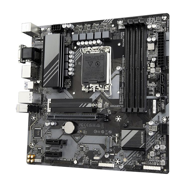 Материнская плата GIGABYTE B760M DS3H DDR5, совместима с процессорами 13700KF\13600KF\14700KF