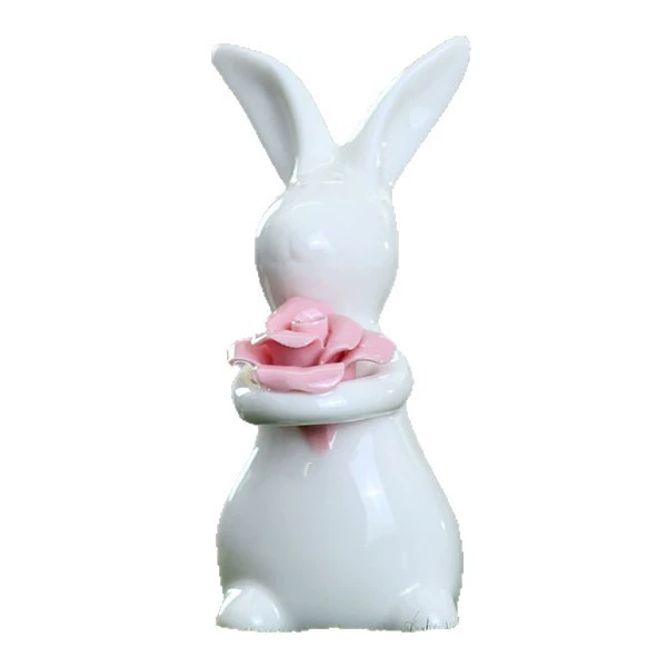 Cute rabbit, table high-end accessory, girl's gift, light luxury style