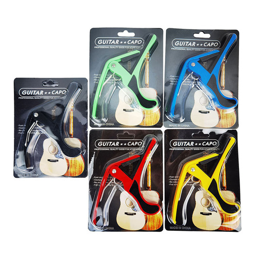 Guitar capo folk classical guitar big hand ukulele capo 5-color ABS material piano clip durable